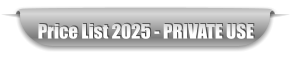 Price List 2025 - PRIVATE USE